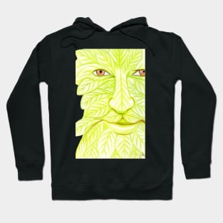 Man of the Forest, Green Man- White Hoodie